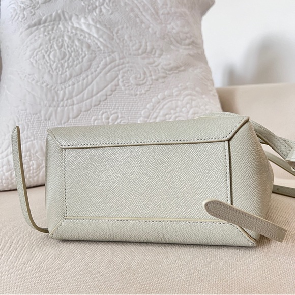 Celine Nano Belt Bag in Grained Calfskin Pastel Green 2021 Brand New - Picture 10 of 14